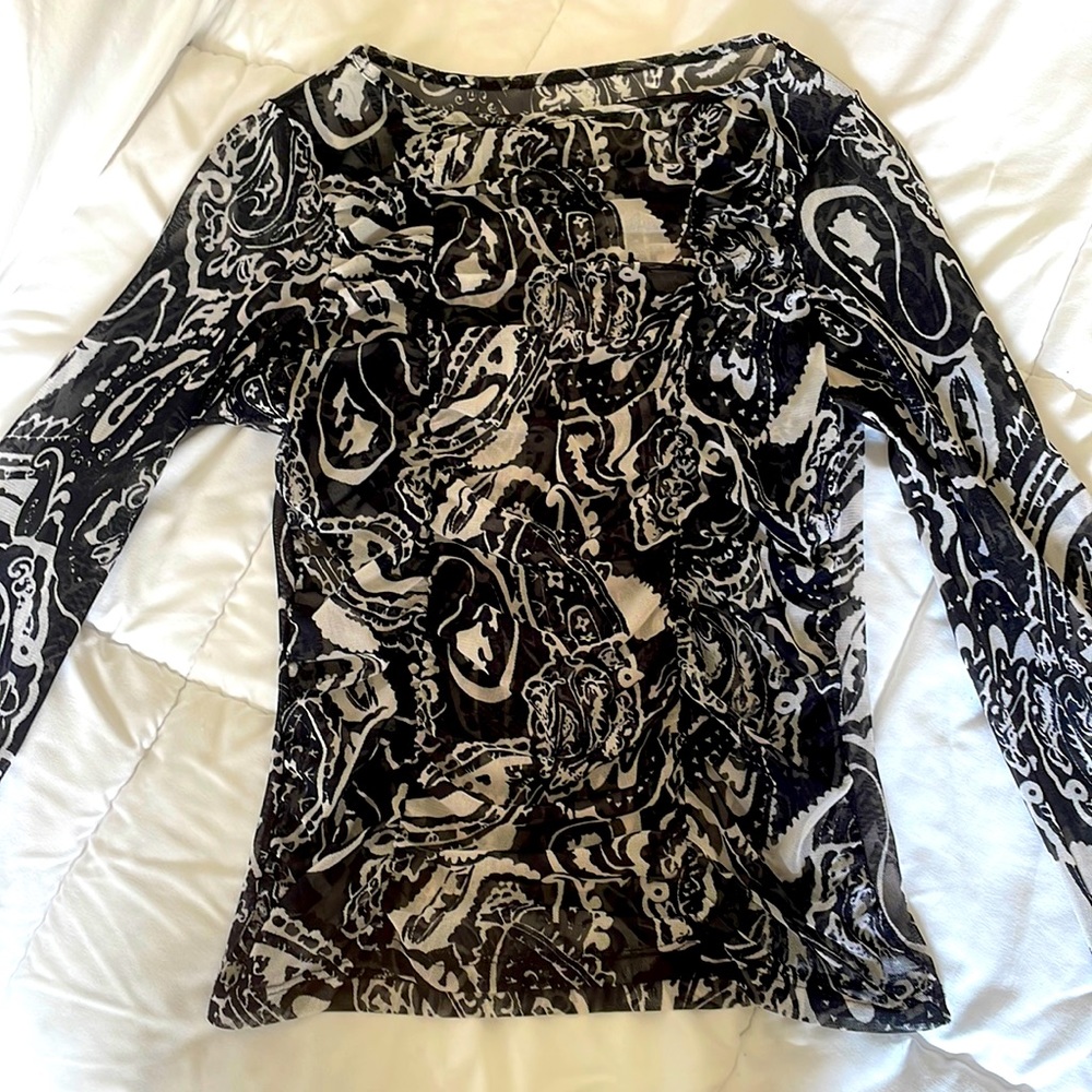 Sheer over top (long sleeve)